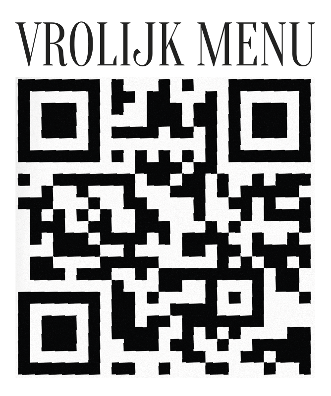 Gepersonaliseerd menu qr etalage sticker - TenStickers