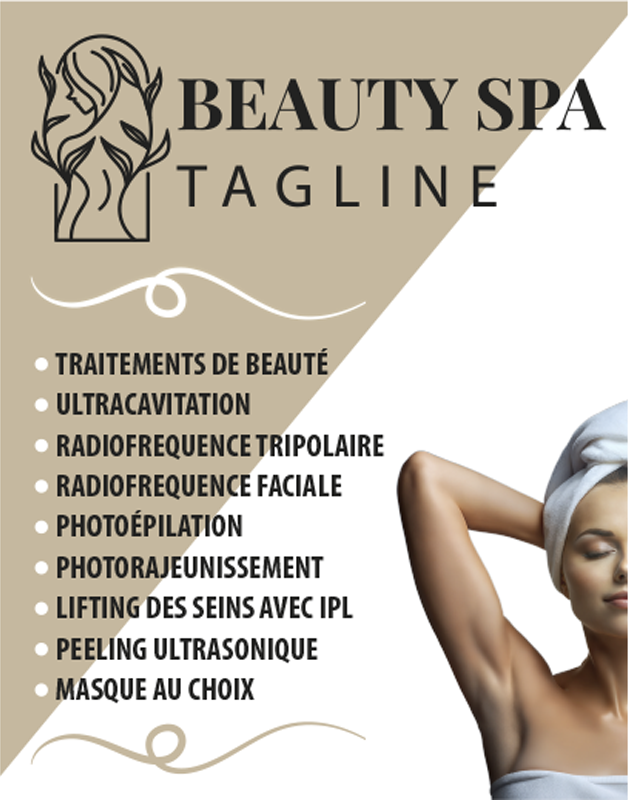 Sticker vitrine services de salons de beauté translucides - TenStickers