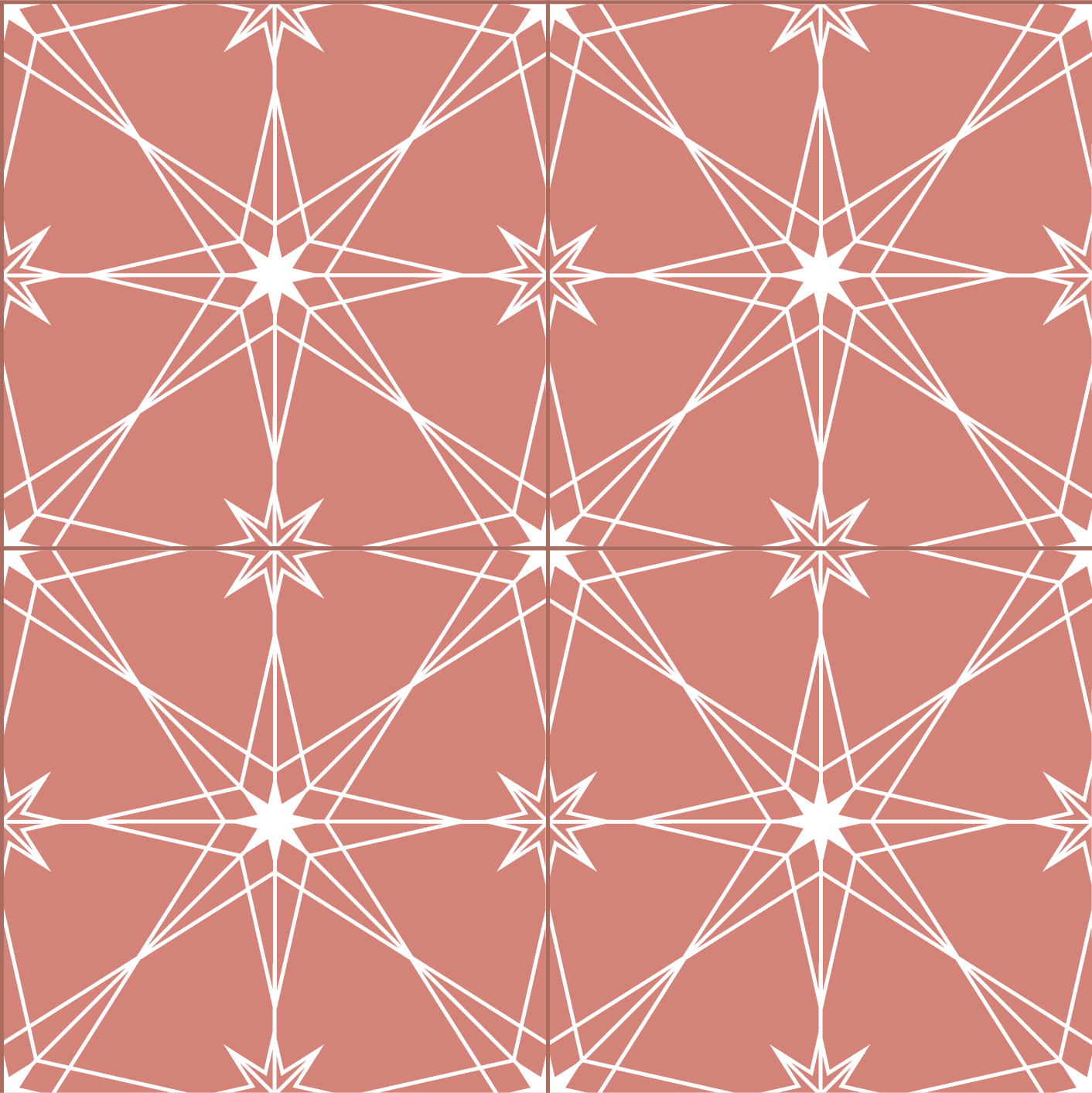 부엌 벽 스티커 테라코타 디자인 - TenStickers