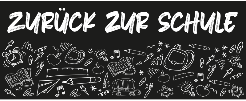 Aufkleber Feiertag zurück zur schule tafel-stil - TenStickers