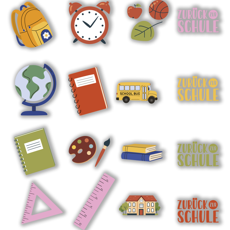 Aufkleber Feiertag artikel für den schulanfang - TenStickers