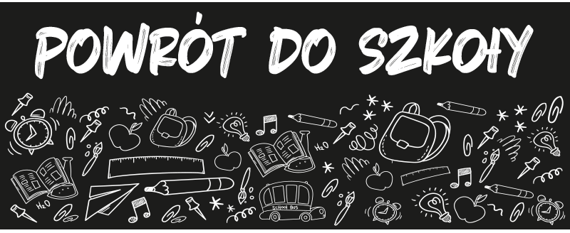 Naklejka na ścianę inne wydarzenia powrót do szkoły w stylu tabli - TenStickers