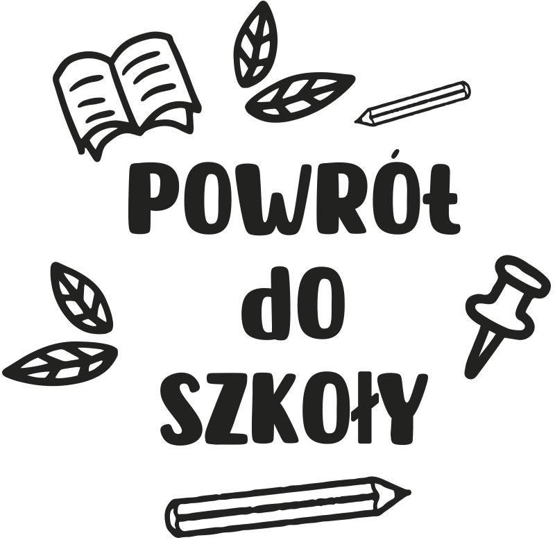 Naklejka na ścianę inne wydarzenia powrót do szkoły monokolor - TenStickers