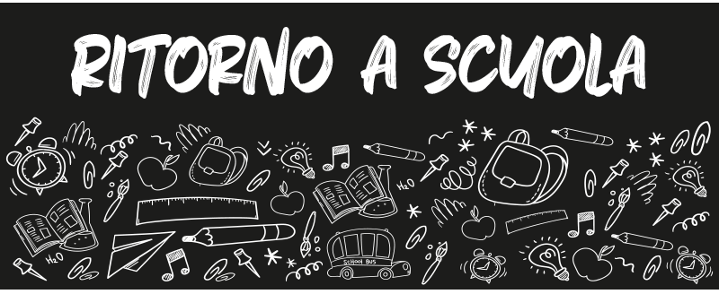 Adesivo ritorno a scuola in stile lavagna - TenStickers