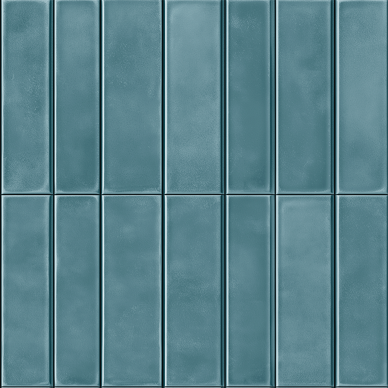 乙烯基印刷墙贴 仿蓝色瓷砖 - TenStickers