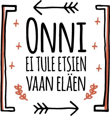 Onni ei tule etsien Tekstitarra - Tenstickers