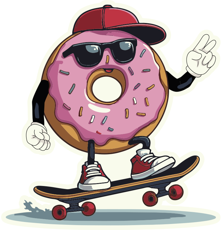 笔记本电脑贴纸 滑冰运动员捐赠 - TenStickers