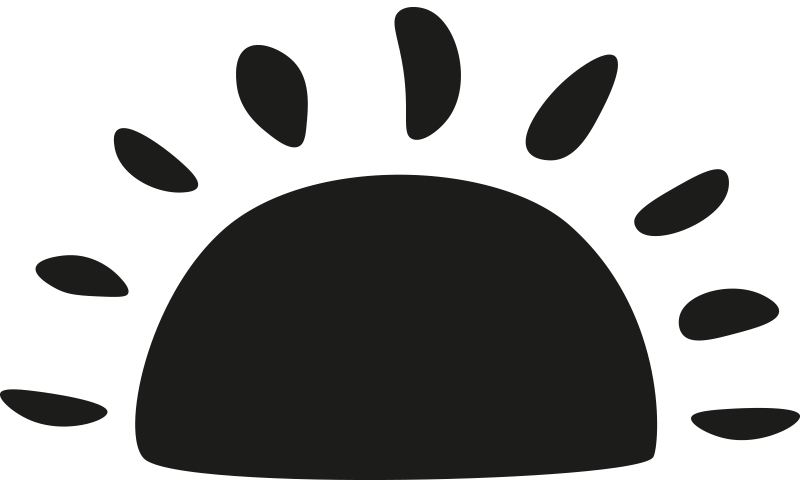 Customisable colour sun childrens' wall stickers - TenStickers