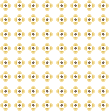 Geometric little flowers floral wall sticker - TenStickers