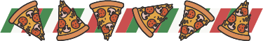 Italian Pizza Wall Border Sticker - TenStickers