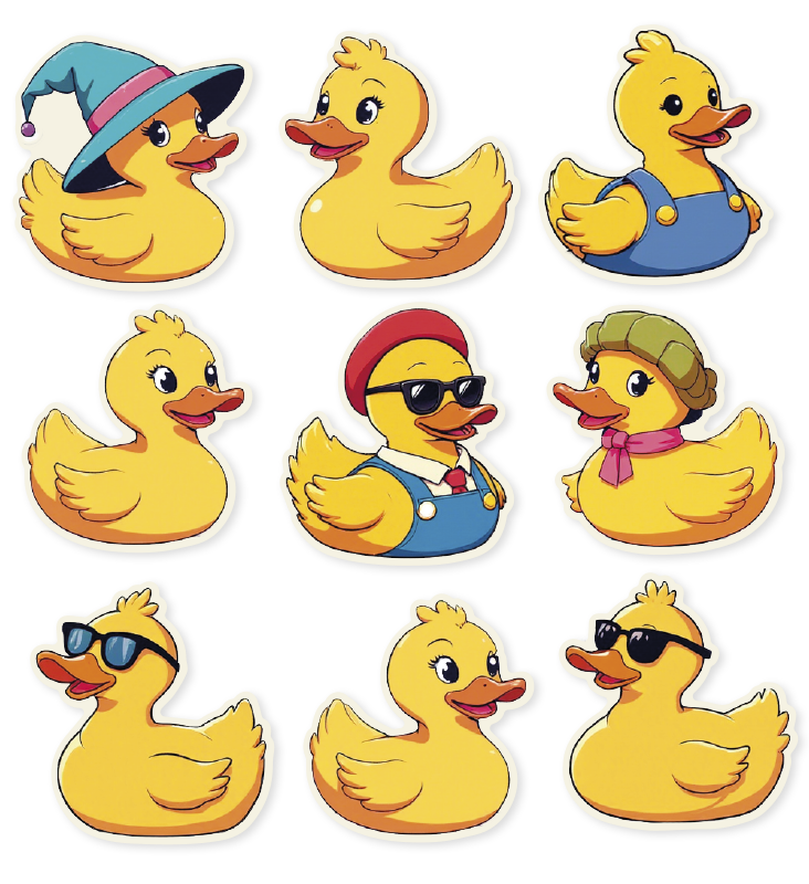 Anka klistermärkesuppsättning Laptop klistermärke - Tenstickers