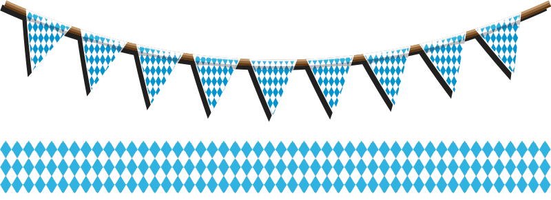 Aufkleber Oktoberfest bayerische wimpel-deko - TenStickers