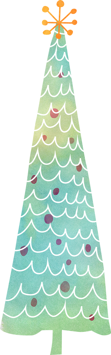 Ainutlaatuinen joulukuusi koristetarra - Tenstickers