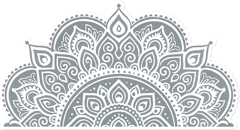 Adesivo murale soggiorno disegno a mezzo mandala - TenStickers