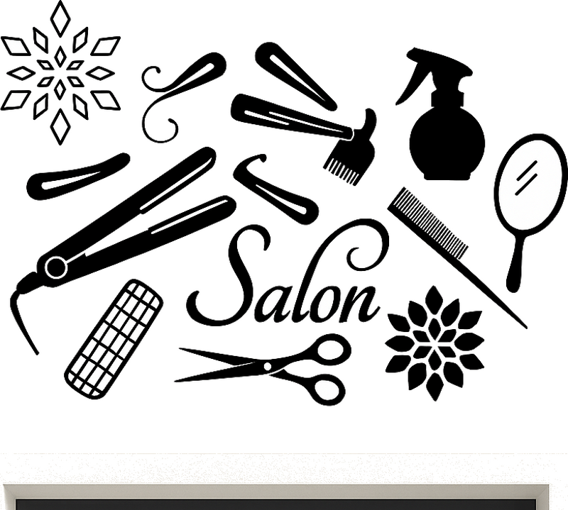 动物贴画 美容院工具 - TenStickers