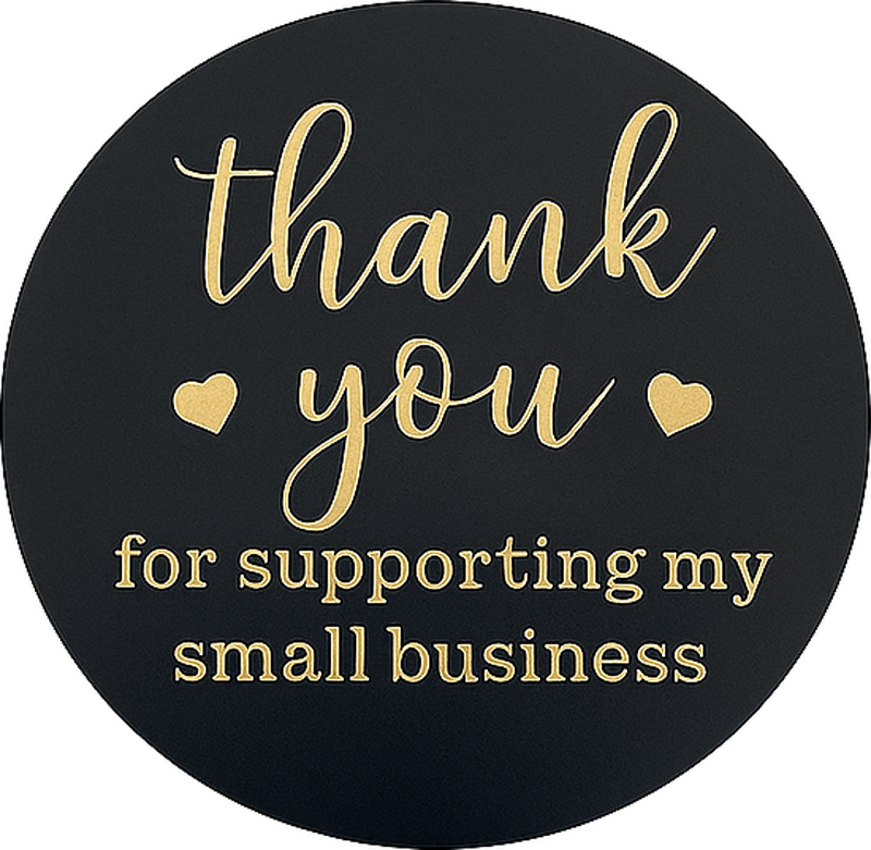 Thank you for your support shop window sticker - TenStickers