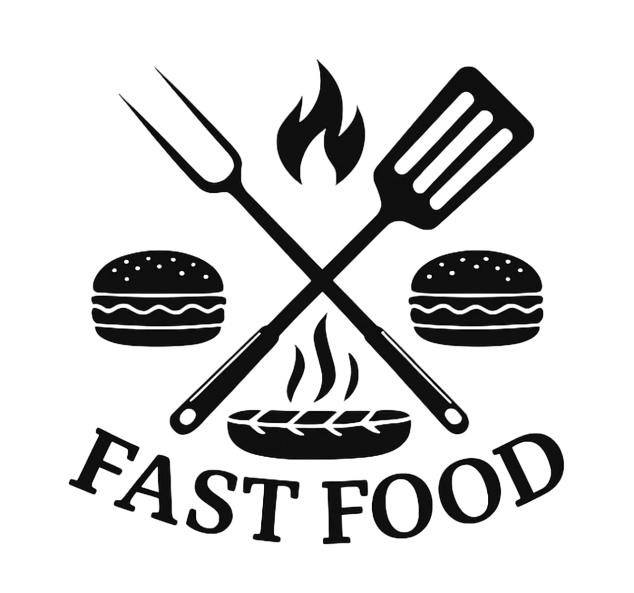 Fastfoodgereedschap restaurant sticker - TenStickers