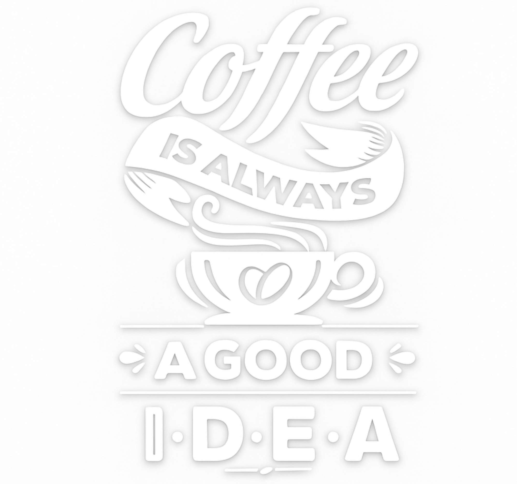 Vinilo restaurante el café siempre es una buena idea - TenVinilo