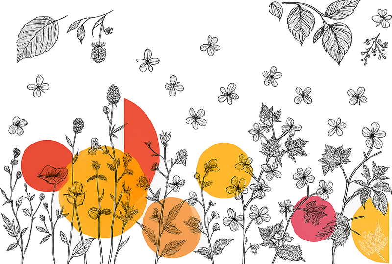 Vinilo para cristalera flores de oficina translúcidas - TenVinilo