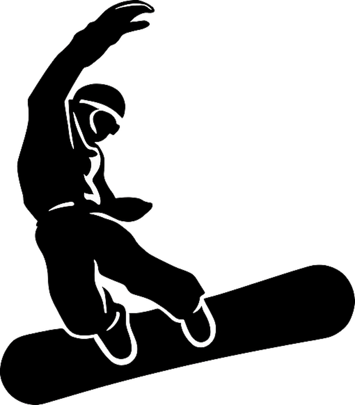 动物贴画 空中滑雪者 - TenStickers