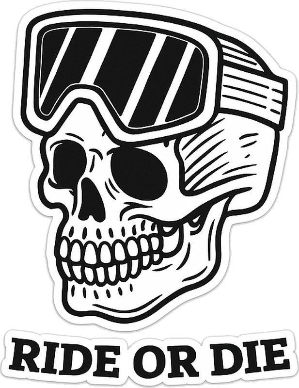 Sticker camping car rouler ou mourir - TenStickers