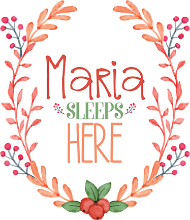 Anpassade sover här dörr klistermärke - Tenstickers