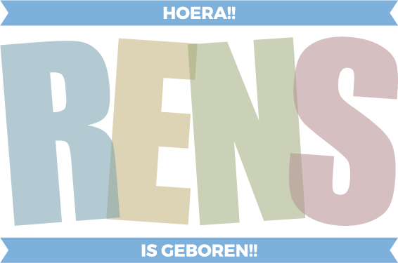 Tenstickers Sticker Baby Is Geboren tenstickers kopen in de aanbieding
