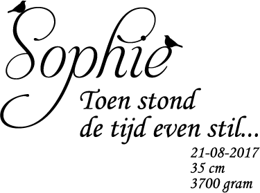 Sticker Toen stond de tijd even stil - TenStickers