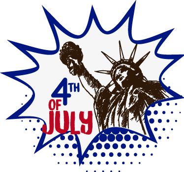 独立日贴纸 - TenStickers