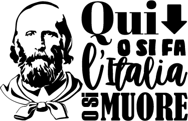 Adesivo decorativo Garibaldi citazione - TenStickers
