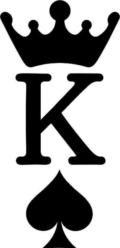 Sticker moto roi de pique - TenStickers