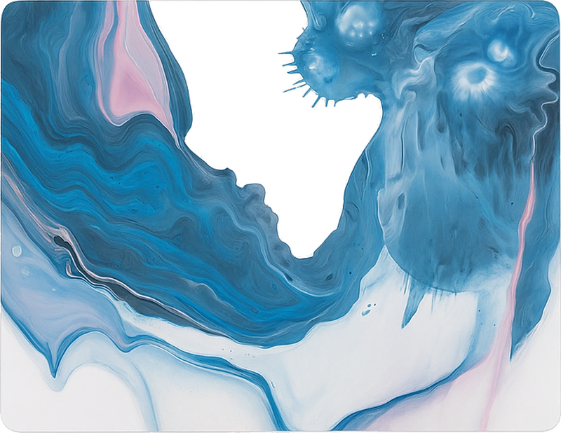 Pegatina para portátil tinta jaspeada abstracta - TenVinilo