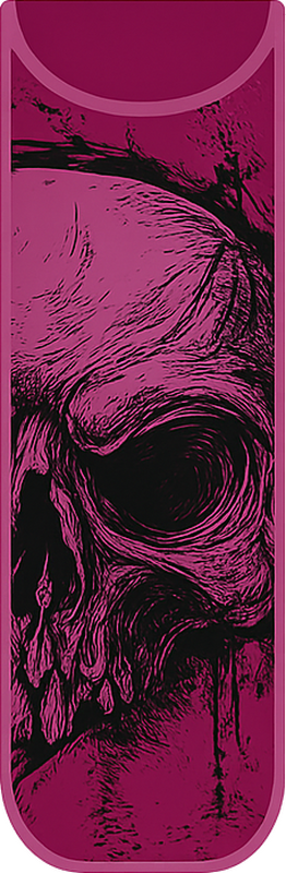 Sketch grunge skull bike sticker - TenStickers