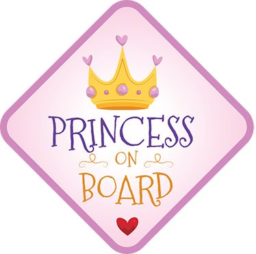 Lilas personnalisé Princesse en forme d'étoile Bébé À Bord Voiture Signe ~ Nouveau! 