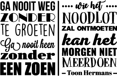 Verwonderlijk Sticker Toon Hermans citaat - TenStickers HV-38