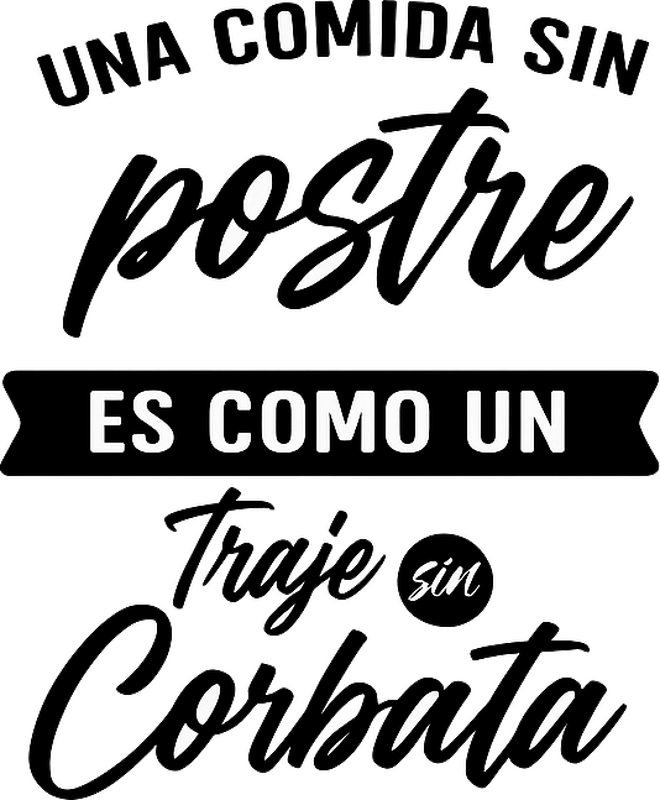 Vinilo para cocina comida sin postre - TenVinilo