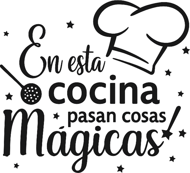 Vinilo para cocina en esta cocina encantada - TenVinilo