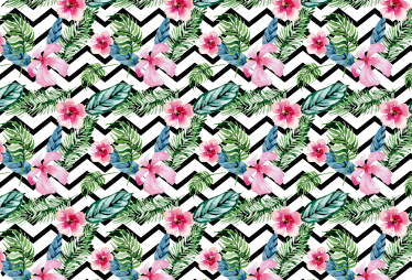 Tropical laptop vinyl sticker - TenStickers