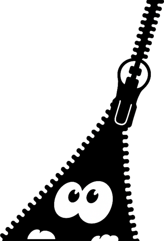 Zipper spion klistremerke til macbook - Tenstickers