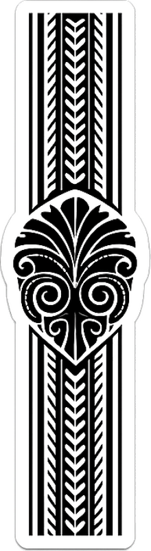 Sticker para bicicletas sábana tribal maorí - TenVinilo