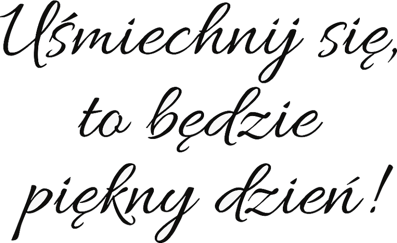 Naklejka do łazienki cytat motywacyjny uśmiechnij się! - TenStickers