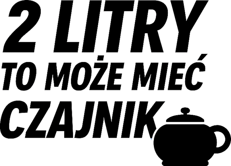 Naklejka na samochód 2 litry na może mieć czajnik - TenStickers