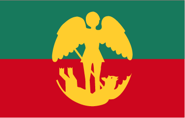 Sticker vlag van Brussel - TenStickers