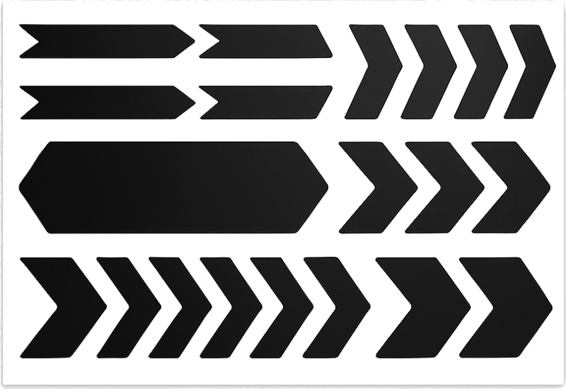 Sticker vélo conception de flèches - TenStickers