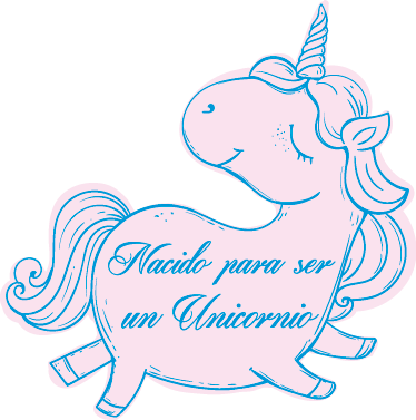 Vinilo infantil nacido para ser unicornio - TenVinilo