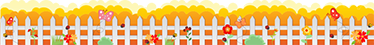 çit çiçek duvar sınır çıkartması - TenStickers