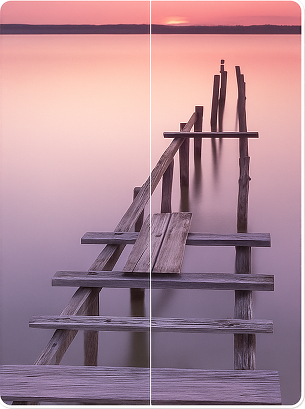 Sunset deck furniture sticker - TenStickers