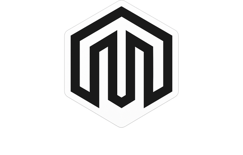 Pegatina moto diseño hexagonal moderno geométrico - TenVinilo