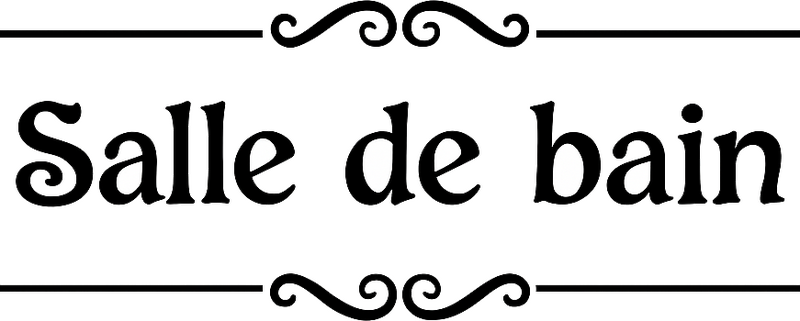 Sticker salle de bain propre et élégant - TenStickers