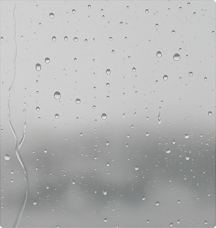 Sticker paroi de douche vitre pluvieuse - TenStickers